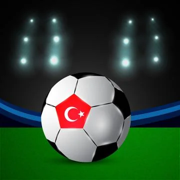 Illustration of elements of Soccer background Stock Illustration