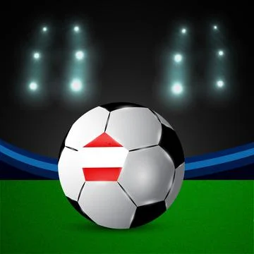 Illustration of elements of Soccer background 스톡 일러스트