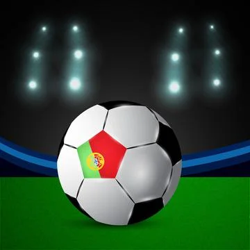 Illustration of elements of Soccer background Illustrazione stock