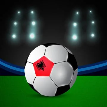 Illustration of elements of Soccer background 스톡 일러스트