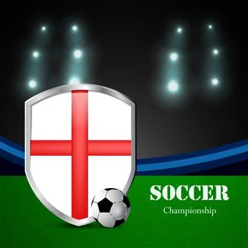 Illustration of elements of Soccer background Stock Illustration