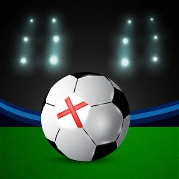 Illustration of elements of Soccer background Stock Illustration