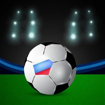 Illustration of elements of Soccer background Stock Illustration