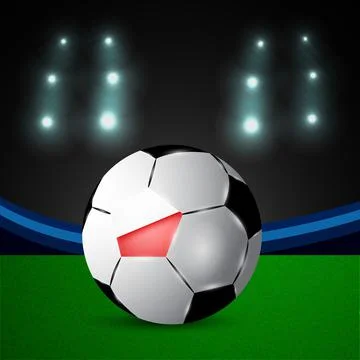 Illustration of elements of Soccer background Stock Illustration