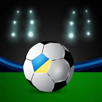 Illustration of elements of Soccer background 스톡 일러스트