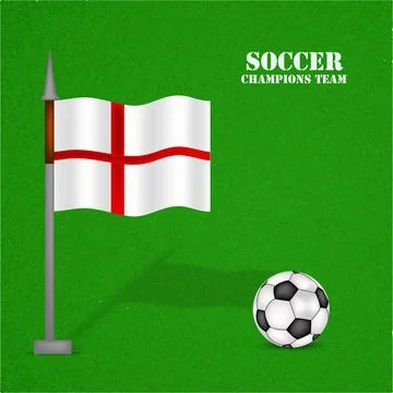 Illustration of elements of Soccer background 스톡 일러스트