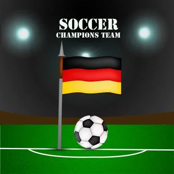 Illustration of elements of Soccer background Stock Illustration