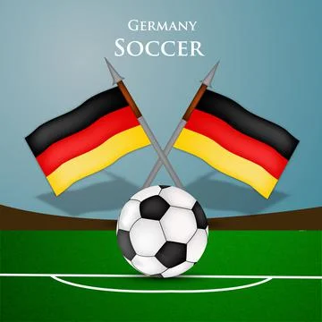 Illustration of elements of Soccer background Stock Illustration