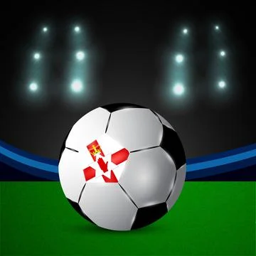 Illustration of elements of Soccer background Illustrazione stock