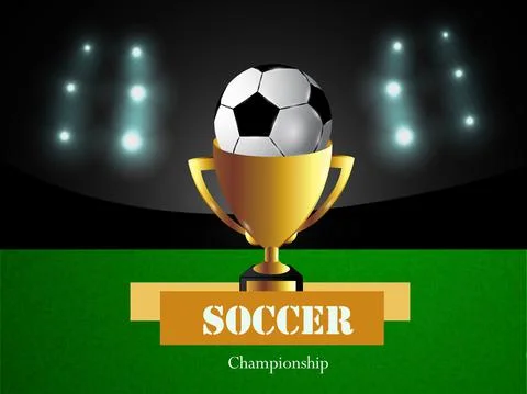 Illustration of elements of Soccer background Stock Illustration