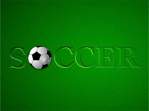 Illustration of elements of Soccer background Stock Illustration