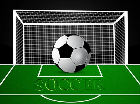 Illustration of elements of Soccer background イラスト素材