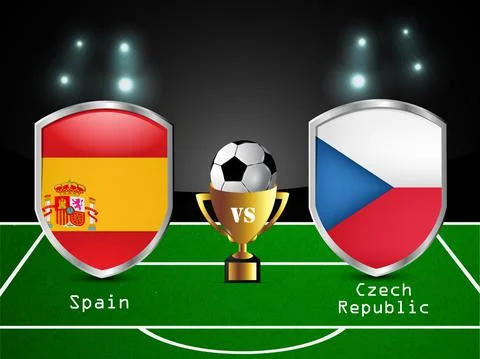 Illustration of elements of Soccer background Illustrazione stock