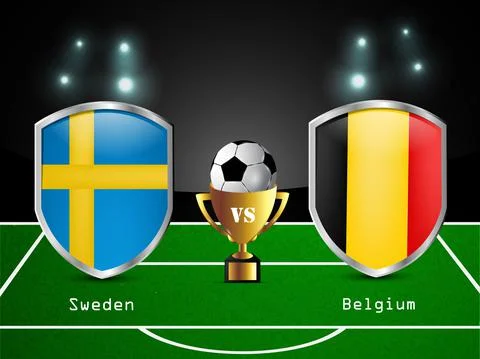 Illustration of elements of Soccer background 스톡 일러스트