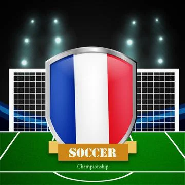 Illustration of elements of Soccer background Stock Illustration