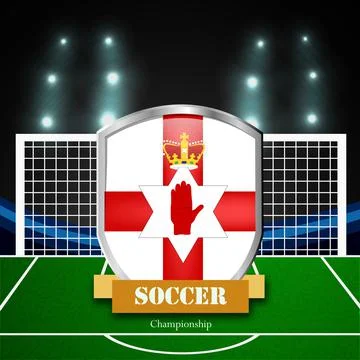 Illustration of elements of Soccer background Stockillustratie