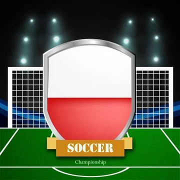 Illustration of elements of Soccer background 스톡 일러스트