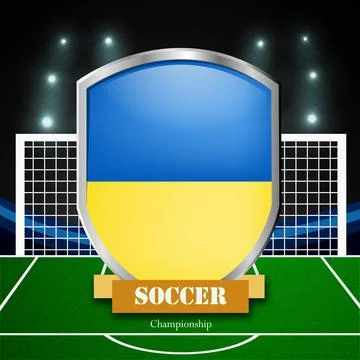 Illustration of elements of Soccer background Stock Illustration