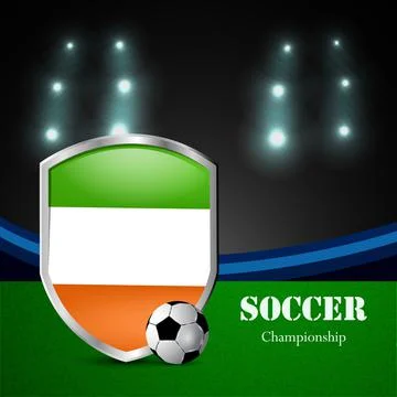 Illustration of elements of Soccer background イラスト素材