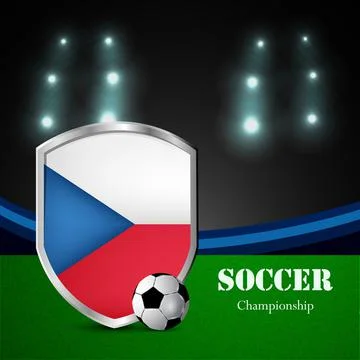 Illustration of elements of Soccer background Illustrazione stock