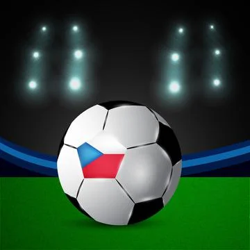 Illustration of elements of Soccer background 스톡 일러스트