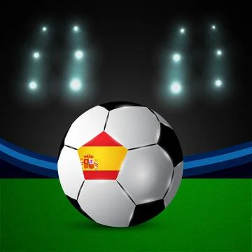 Illustration of elements of Soccer background 스톡 일러스트