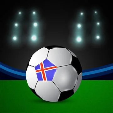 Illustration of elements of Soccer background Stockillustratie