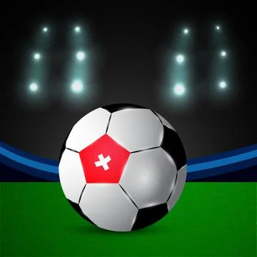 Illustration of elements of Soccer background 스톡 일러스트