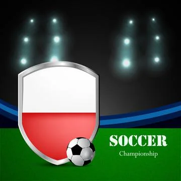 Illustration of elements of Soccer background Stock Illustration