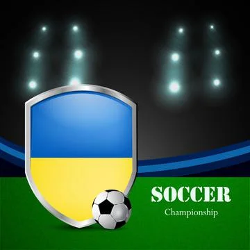 Illustration of elements of Soccer background 스톡 일러스트