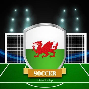 Illustration of elements of Soccer background イラスト素材