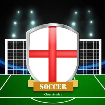 Illustration of elements of Soccer background Stock Illustration