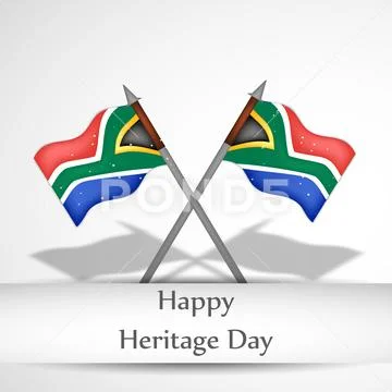 Illustration of elements of South Africa Heritage Day background ...