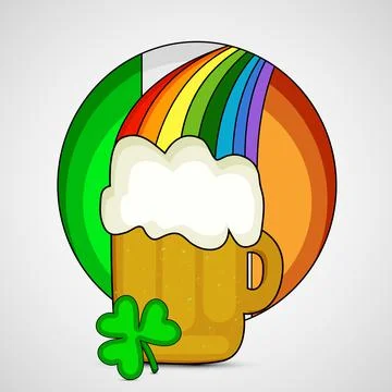 Illustration of elements of St. Patricks Day background Stock Illustration