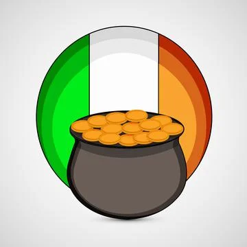 Illustration of elements of St. Patricks Day background Stock Illustration