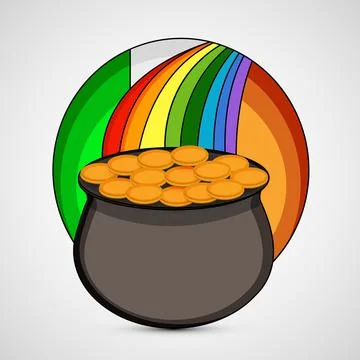 Illustration of elements of St. Patricks Day background Stock Illustration