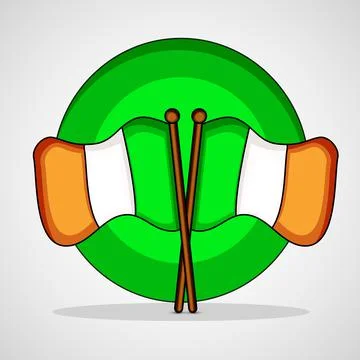 Illustration of elements of St. Patricks Day background Stock Illustration