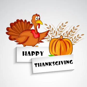 Illustration of elements of thanksgiving background Illustrazione stock