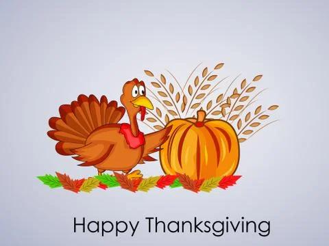 Illustration of elements of thanksgiving background Illustrazione stock