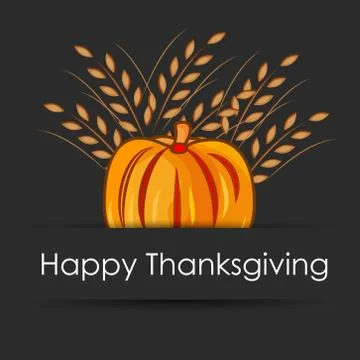 Illustration of elements of thanksgiving background 库存插图
