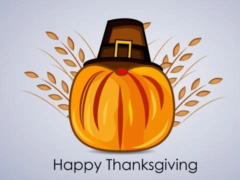 Illustration of elements of thanksgiving background 库存插图