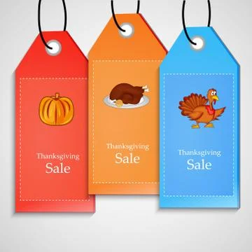 Illustration of elements of thanksgiving background Illustrazione stock