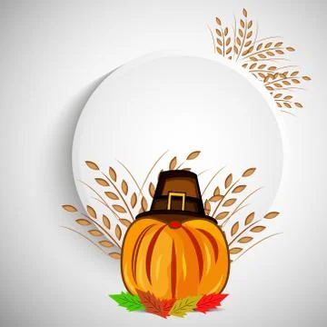 Illustration of elements of thanksgiving background Stock Illustration
