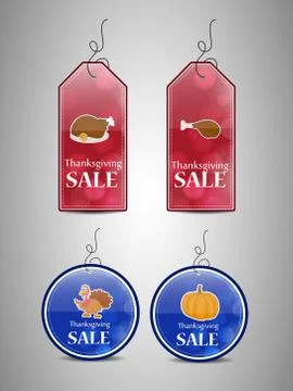 Illustration of elements of thanksgiving background 스톡 일러스트