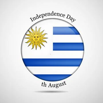 Illustration of elements of Uruguay Independence Day Background Illustration