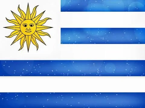 Illustration of elements of Uruguay Independence Day Background Ilustración de archivo