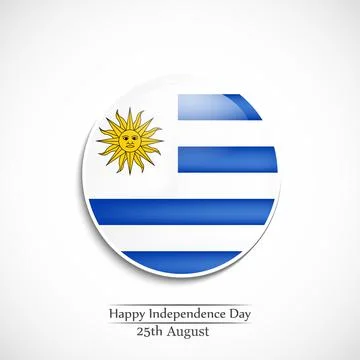 Illustration of elements of Uruguay Independence Day Background Illustration