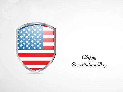 Illustration of elements of USA Constitution Day background 스톡 일러스트