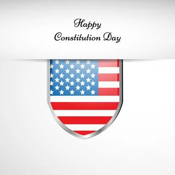 Illustration of elements of USA Constitution Day background 스톡 일러스트