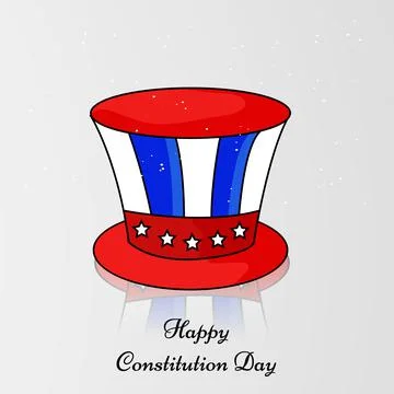 Illustration of elements of USA Constitution Day background 스톡 일러스트